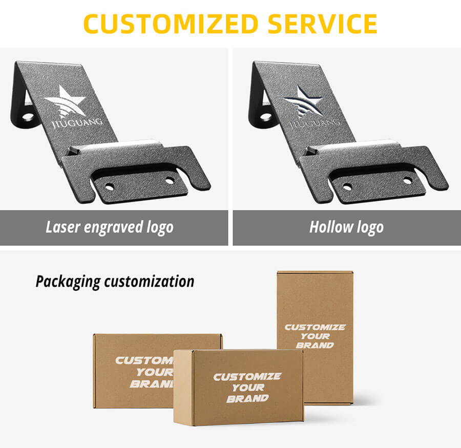 2020-2022 Ford Bronco 52 Soporte de techo delantero para el tamaño de la barra de luz LED