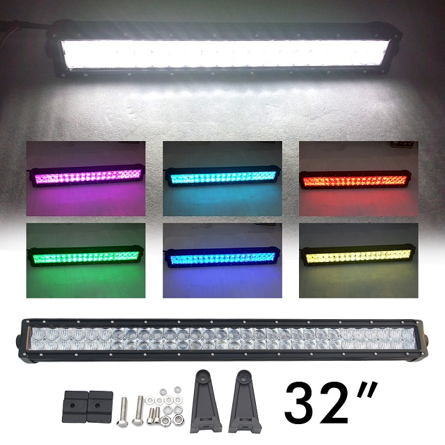 Jeep RGB Dual Fila 22-52 pulgadas Barra de luz LED JG-9624R