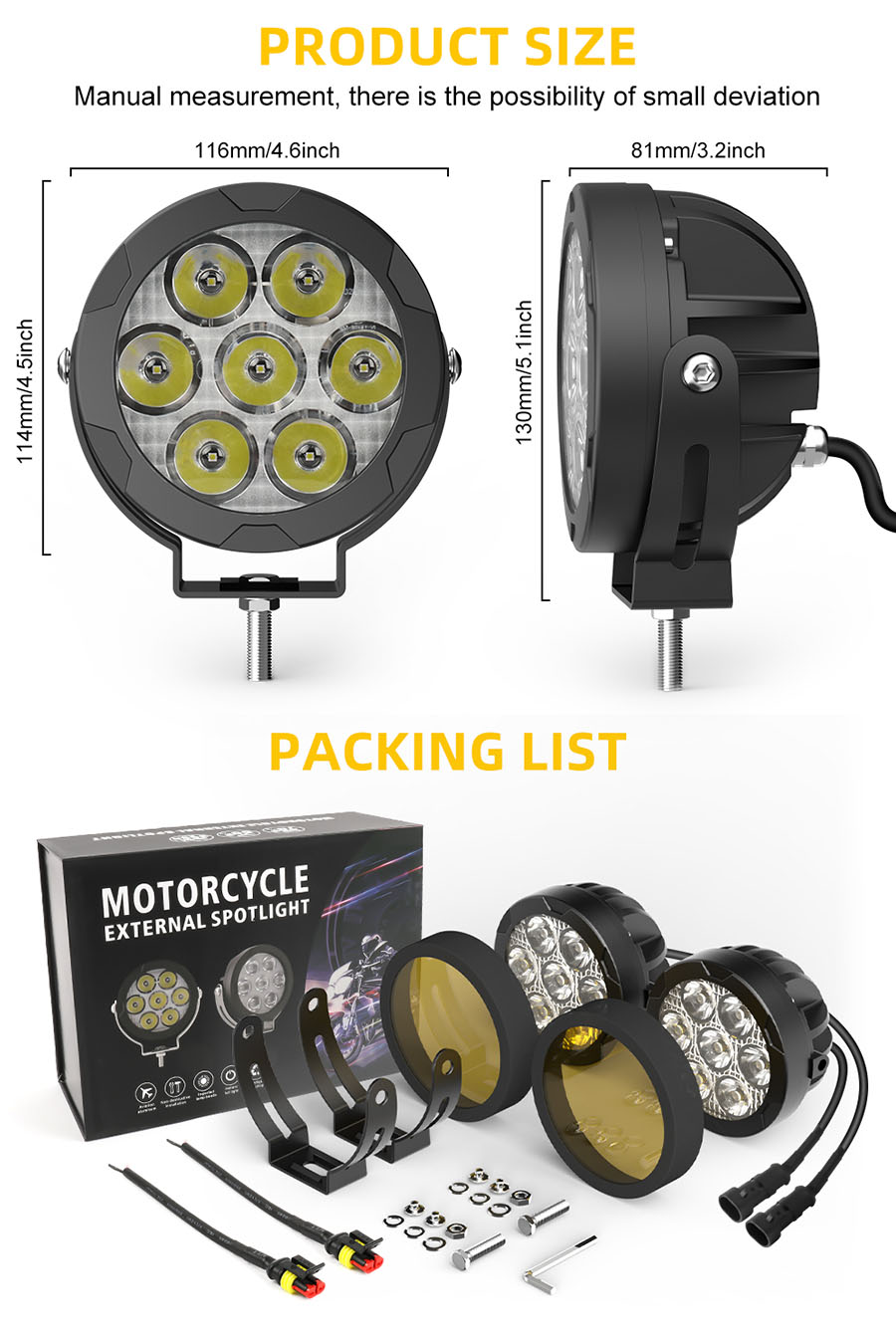 focos de motocicleta LED