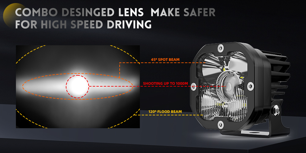 vainas de luz de Jeep