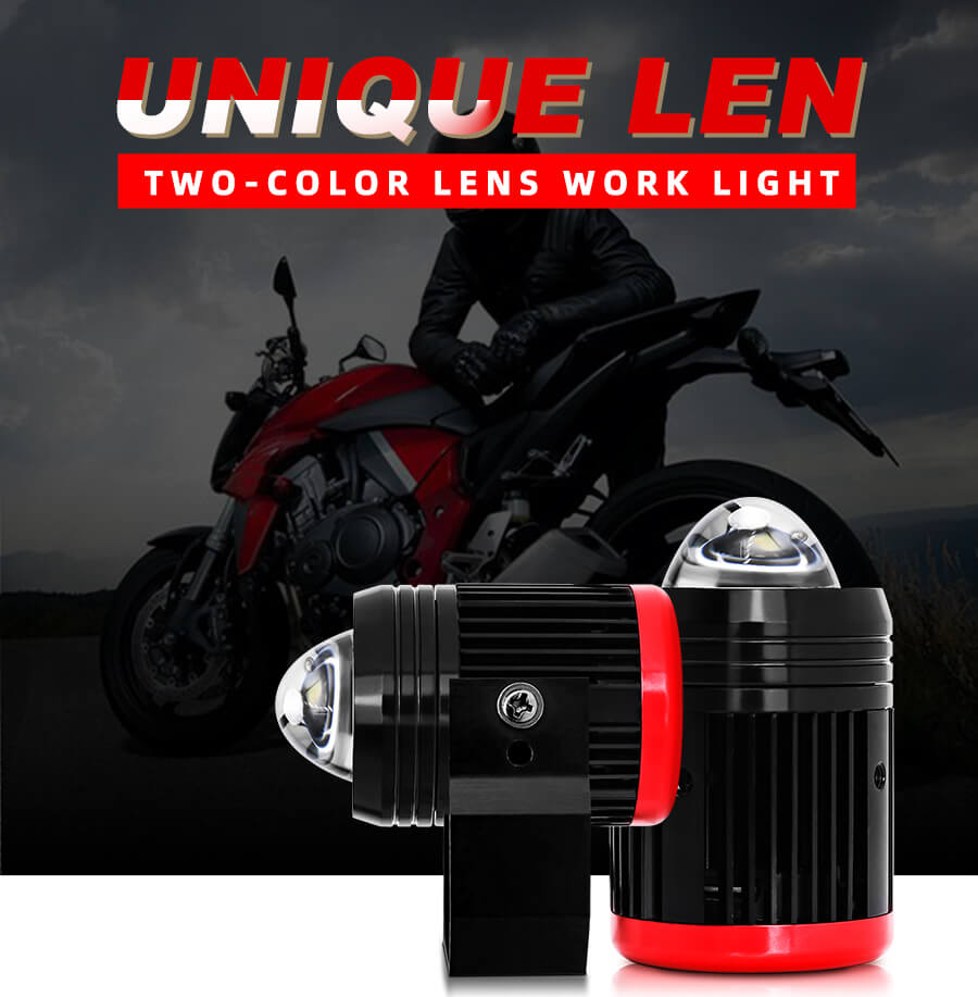 Flashing Externos Detalles Auxiliares de LED de integraci&oacute;n Dual Colors para motocicletas JG-993A