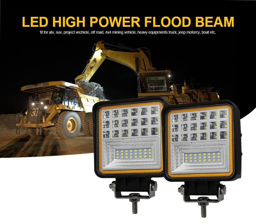 Luces de trabajo LED de cami&oacute;n de 4 pulgadas JG-953A PAQUETO Y TISE