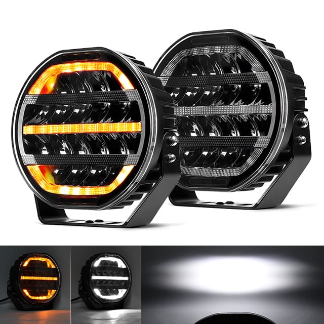 Luz de conducción Vant EL de 9 pulgadas con luz de posición dinámica-901V-CG