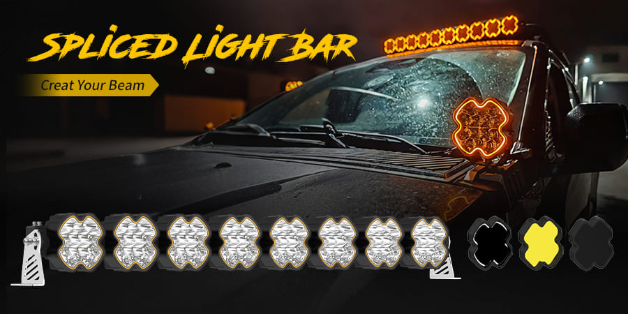 barra-de-luz-empalmada-personalizar-dise&ntilde;o-de-haz-iluminaci&oacute;n-para-camiones