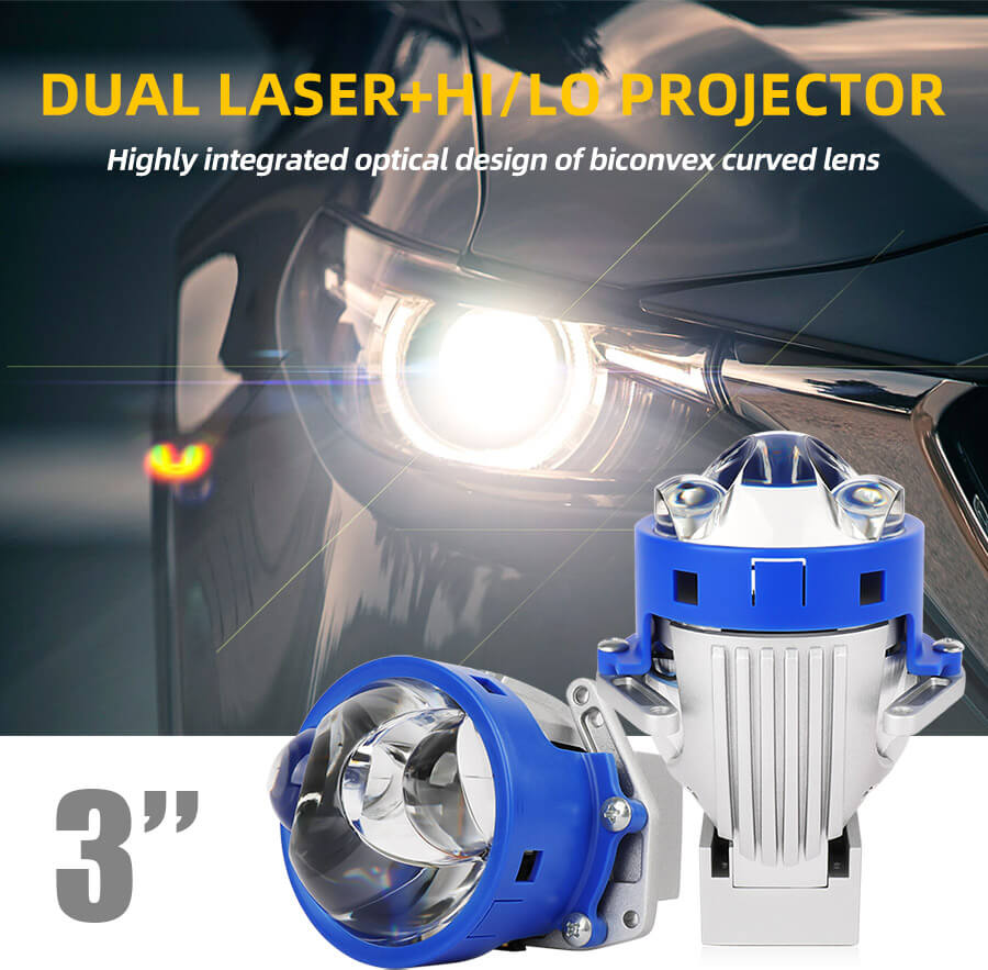 Detalles del faro del proyector de l&aacute;ser dual BI JG-P40-2L