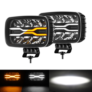 Luz de conducción contra el resplandor de 10 pulgadas con posición dinámica blanca y ámbar Light-D959-8