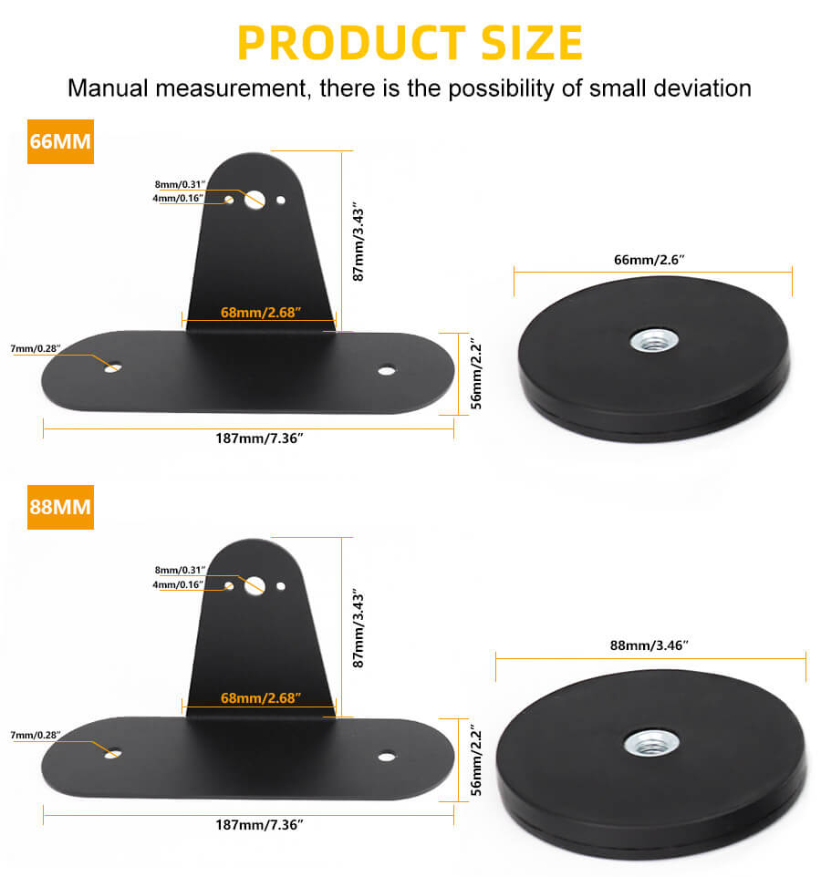 Soporte universal para la barra de luz todoterreno JG-YQ-003A PAQUETES Y TAMA&Ntilde;OS