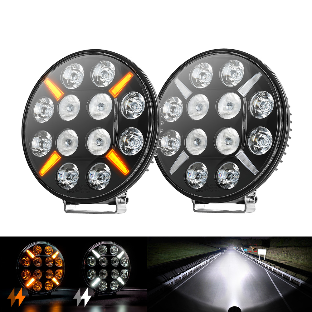 Faros de 9 pulgadas con doble posición Light-901W-12