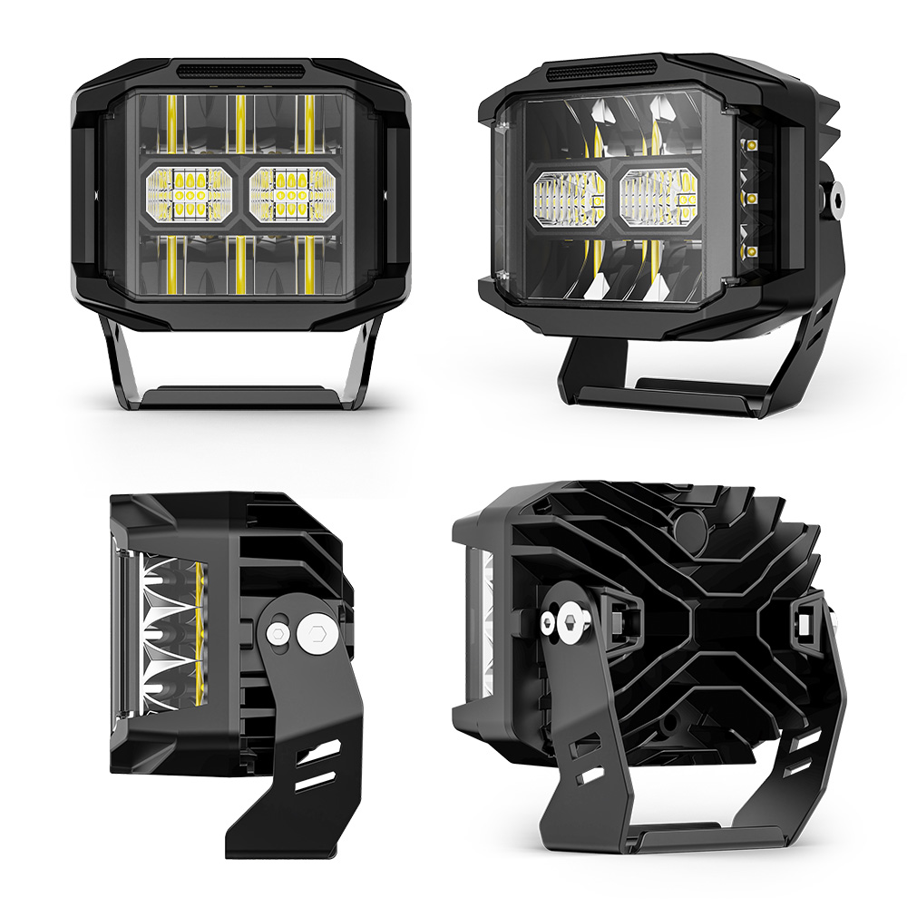 Luces de conducción de 5 pulgadas de tirador lateral de 122W con viga combinada