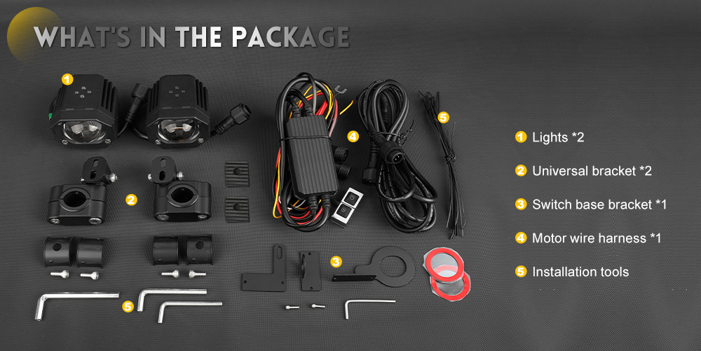 Sistema de advertencia LED de motocicletas de control remoto