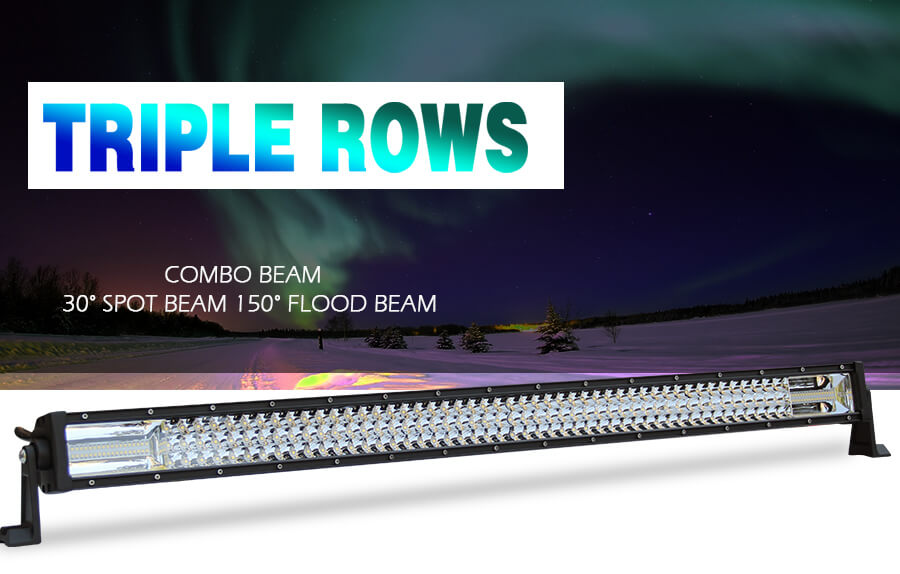 Proveedor de barra de luz LED de triple fila JG-9631 Detalles