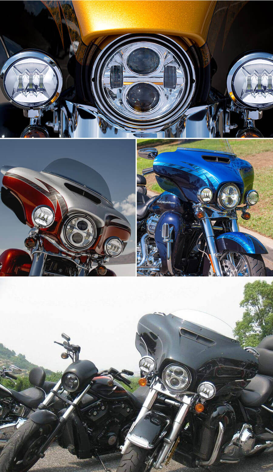 Proveedor de luz Harley Fog de 4.5 pulgadas Aplicaci&oacute;n JG-W002A