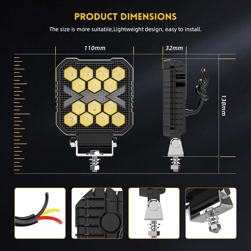 Luces de posición de luz LED de 30W 4 pulgadas para camión 950D-14