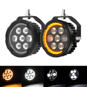 Foco auxiliar para motocicleta de 4,5 pulgadas con lente de proyector