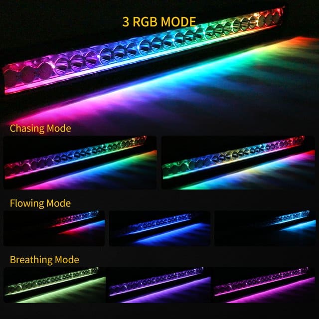 Barra de luces LED RGB Chasing de 32 pulgadas para camiones-96312R