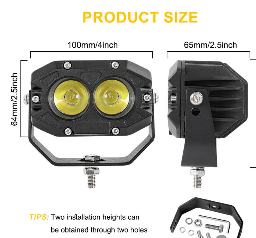 Luces de conducci&oacute;n fuera de carretera al por mayor JG-915Z tama&ntilde;o