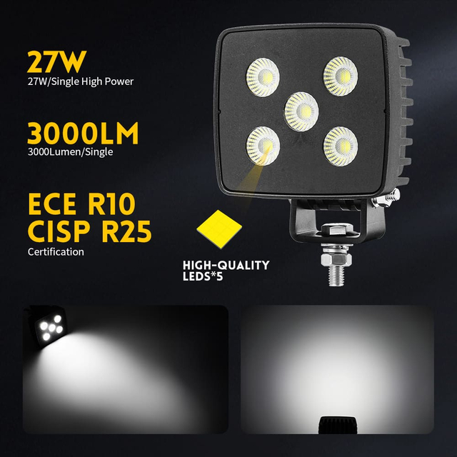 4.5 "Luces de trabajo LED anti-Glare cuadrados para tractores-GC-F35