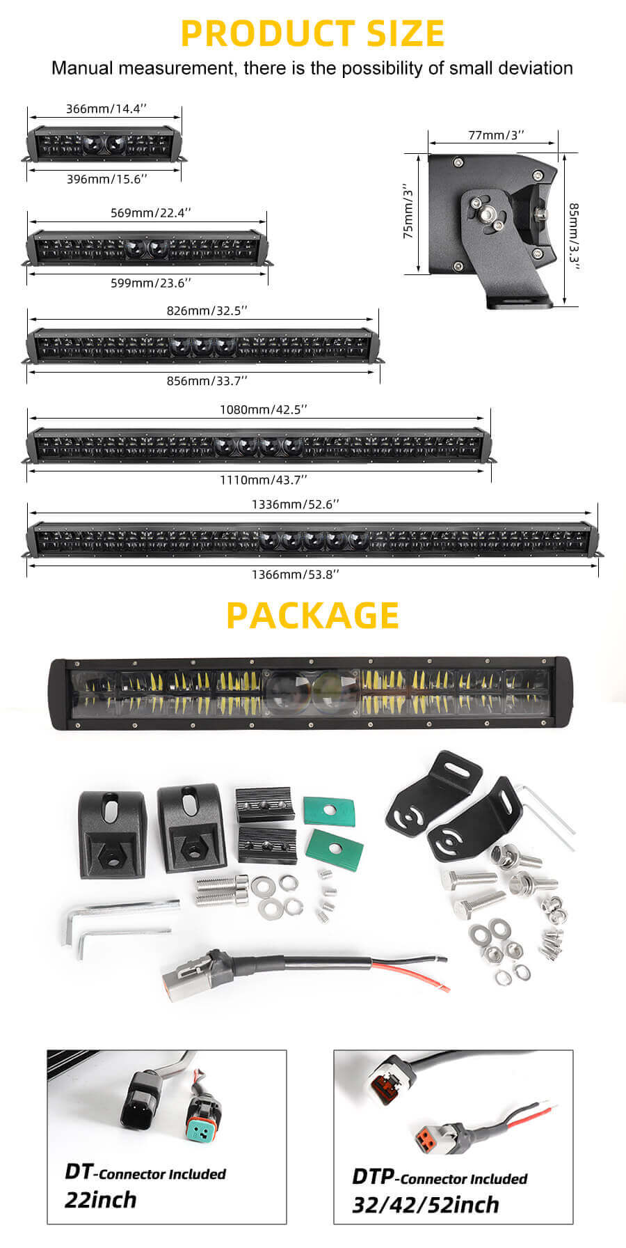 2021 Barra de luz l&aacute;ser nueva con copa de reflector rectangular JG-9625F Tama&ntilde;o