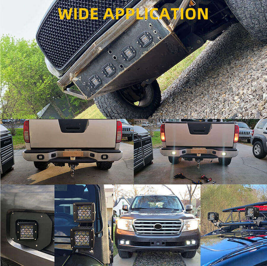 Luces de zanja intermitentes Compa&ntilde;&iacute;a de doble color JG-995TW-B-BS Aplicaci&oacute;n