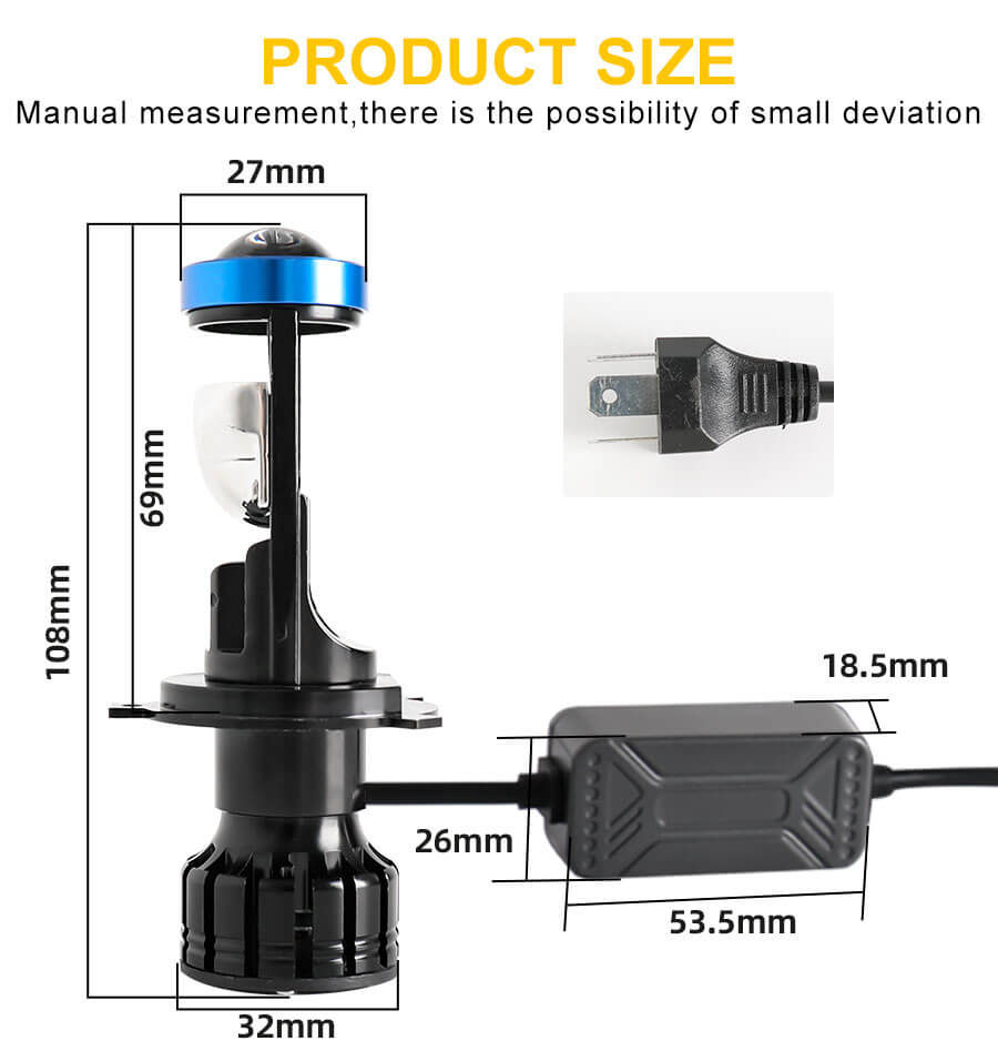 Tama&ntilde;o de f&aacute;brica de f&aacute;bricas de proyectores H4 de 27 mm H4