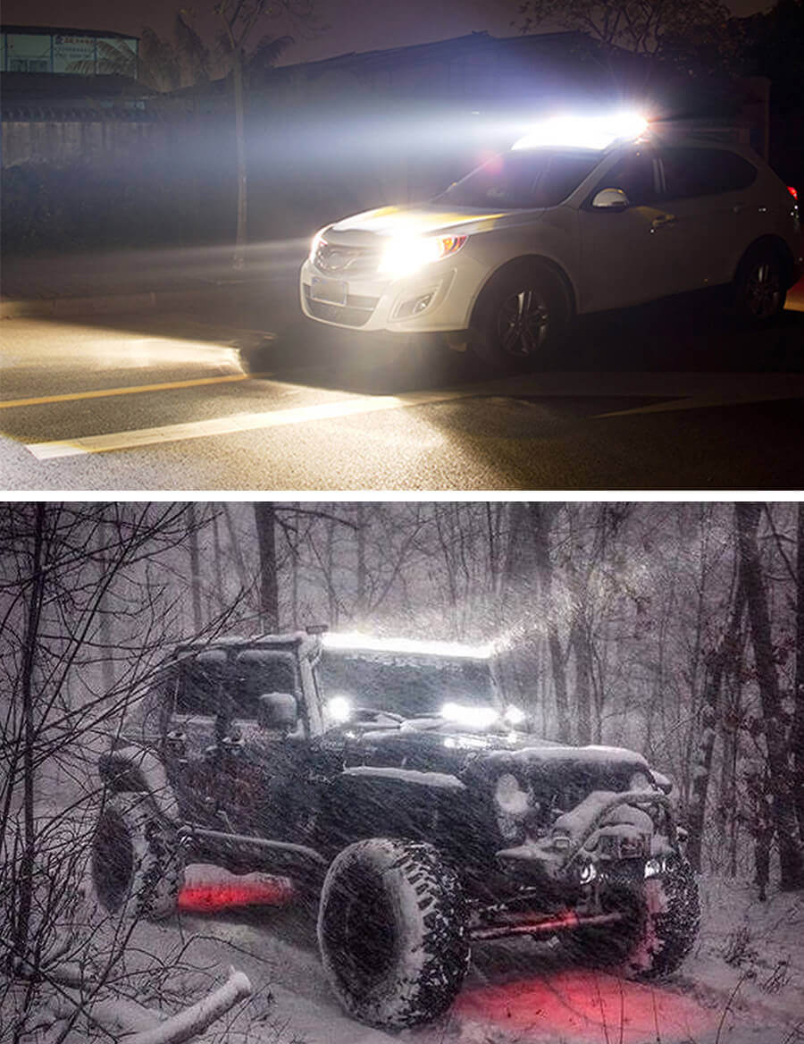 Barra de combinaci&oacute;n Curved LED Barra de luz JG-9631-C Aplicaci&oacute;n