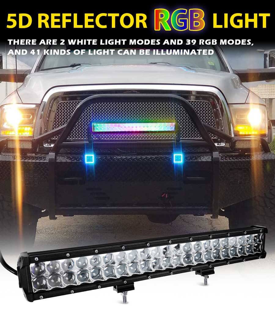 Barra de luz RGB con control remoto JG-9624R Detalles