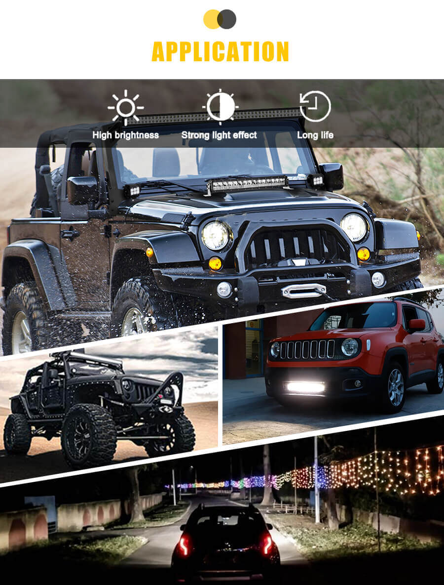 Eagle Series &reg; New LED Light Bar Factory JG-9624L Aplicaci&oacute;n