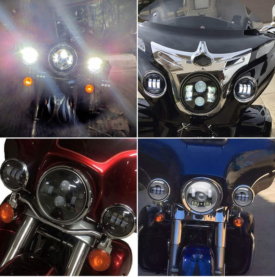 Luces antiniebla LED de 4.5 pulgadas 30W para la aplicaci&oacute;n Harley Motorcycle JG-W002