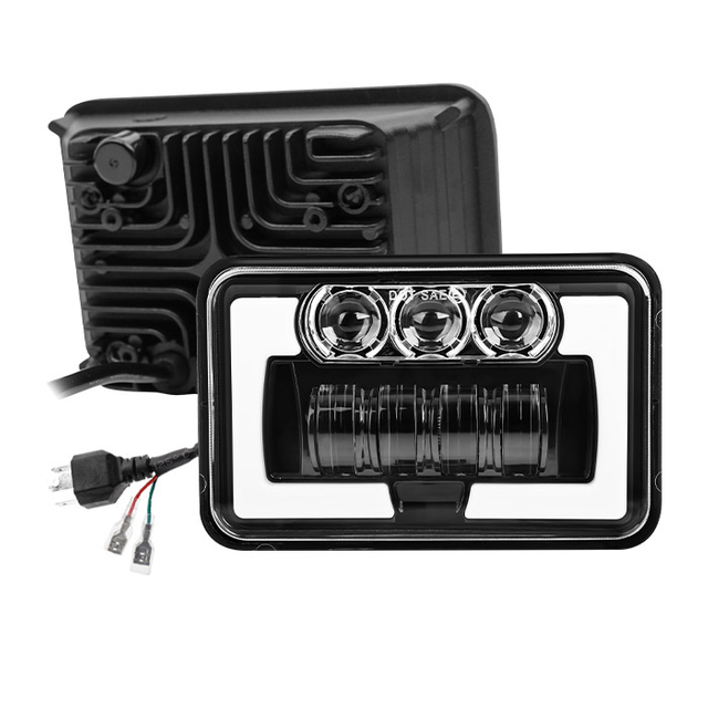 Faro Rectangular 4x6 con Luces de Posición JG-T001-LL