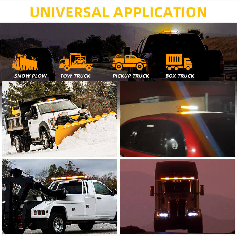 4 lados Barra de luz de emergencia de base magn&eacute;tica Barra BS-L03 Aplicaci&oacute;n