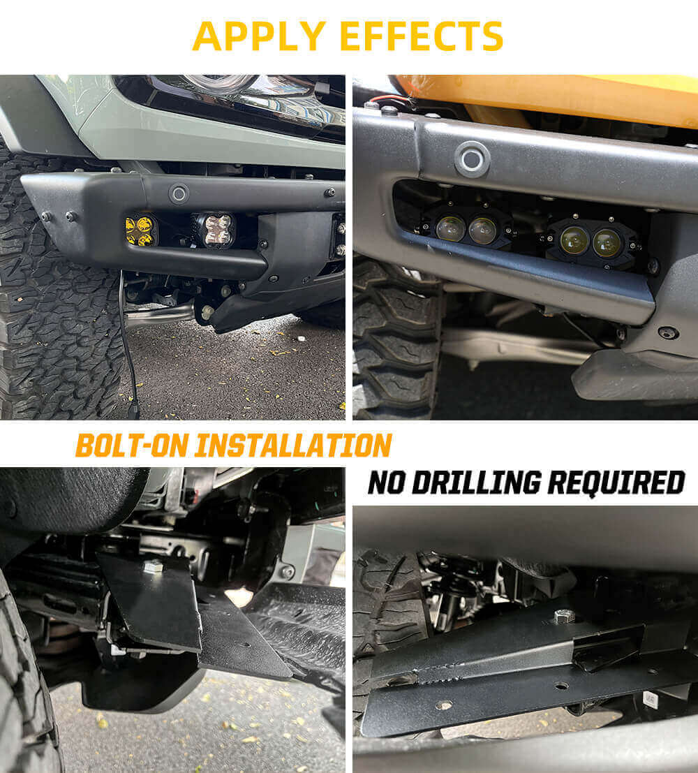 2020-2022 Ford Bronco Triple Light Splackets Application Application