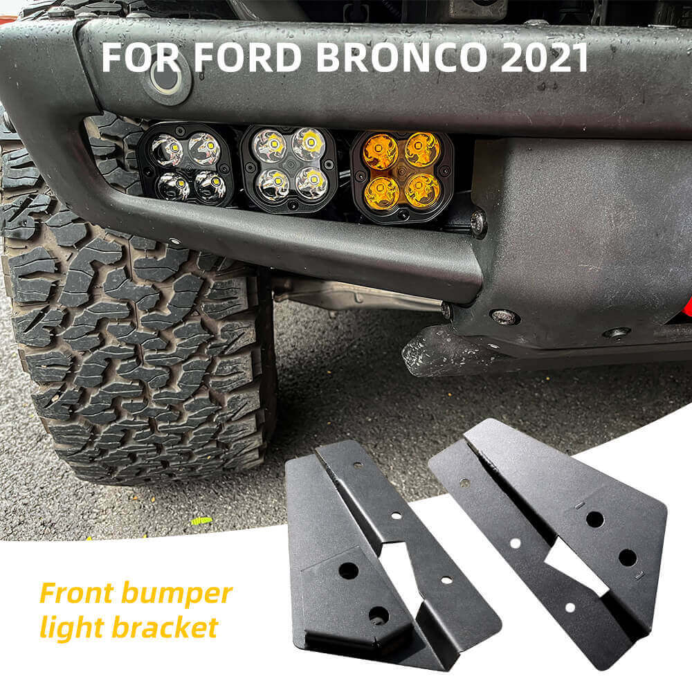 2020-2022 Ford Bronco Triple Fog Light Brackets Detalles
