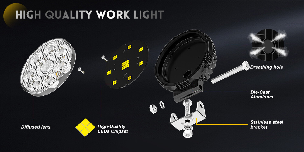 luces de trabajo de tractores