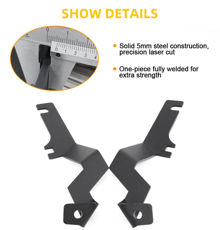 Ford F150 Raptor 15-18 Corner esquina delantera LED LIGHT A-PILLAR Soporte de montaje JG-MQ-010 Ventajas