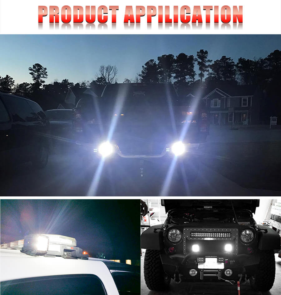 Eagle Series &reg; 5 pulgadas de montura de montaje grande Cube LED JG-995LB Ventajas (2)