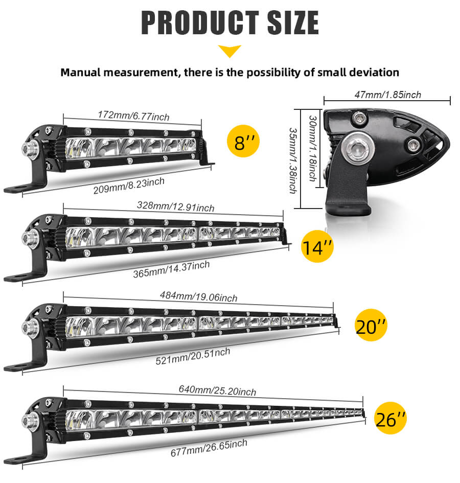 Eagle-Series-7D-Reflector-Super-Slim-Singel-Row-LED-Light-Bar-JG-9610L-SIZE