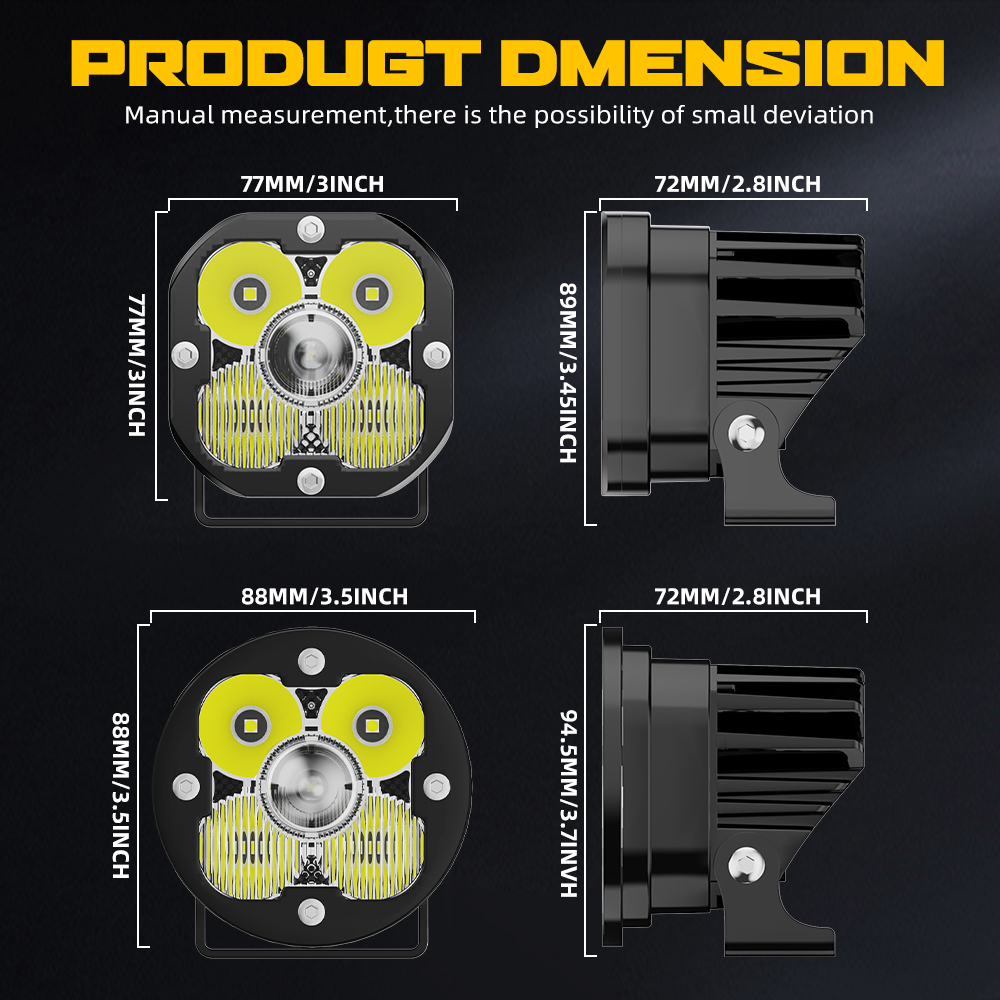 3 pulgadas Combo de viga LED Pods Fabricante -L030 LED