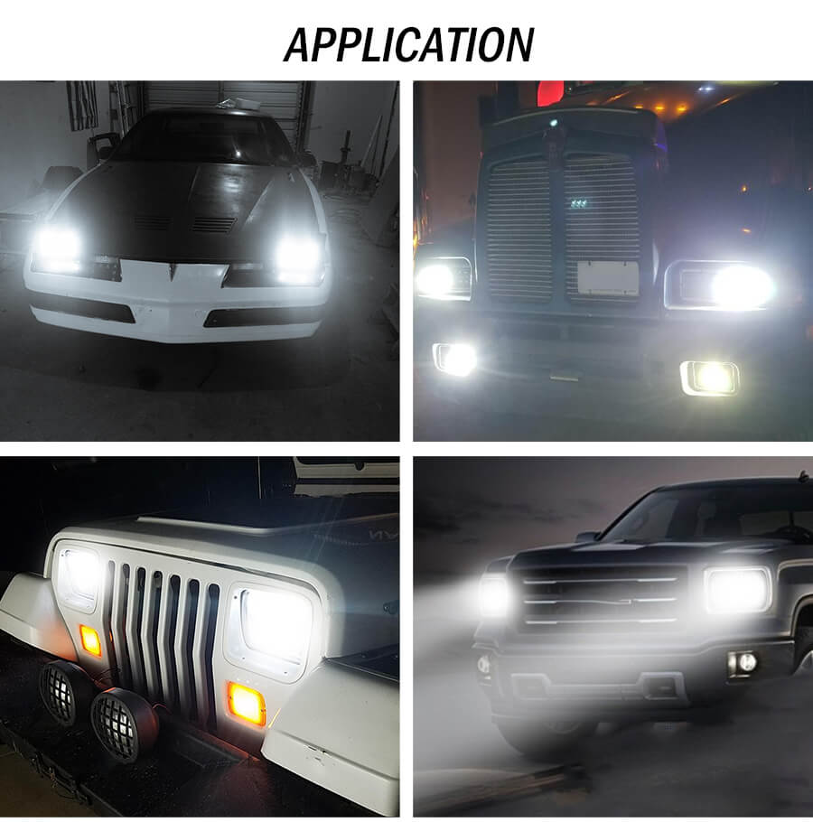 Eagle Series &reg; 5x7 DRL JEEP LED Headlight T004C Aplicaci&oacute;n