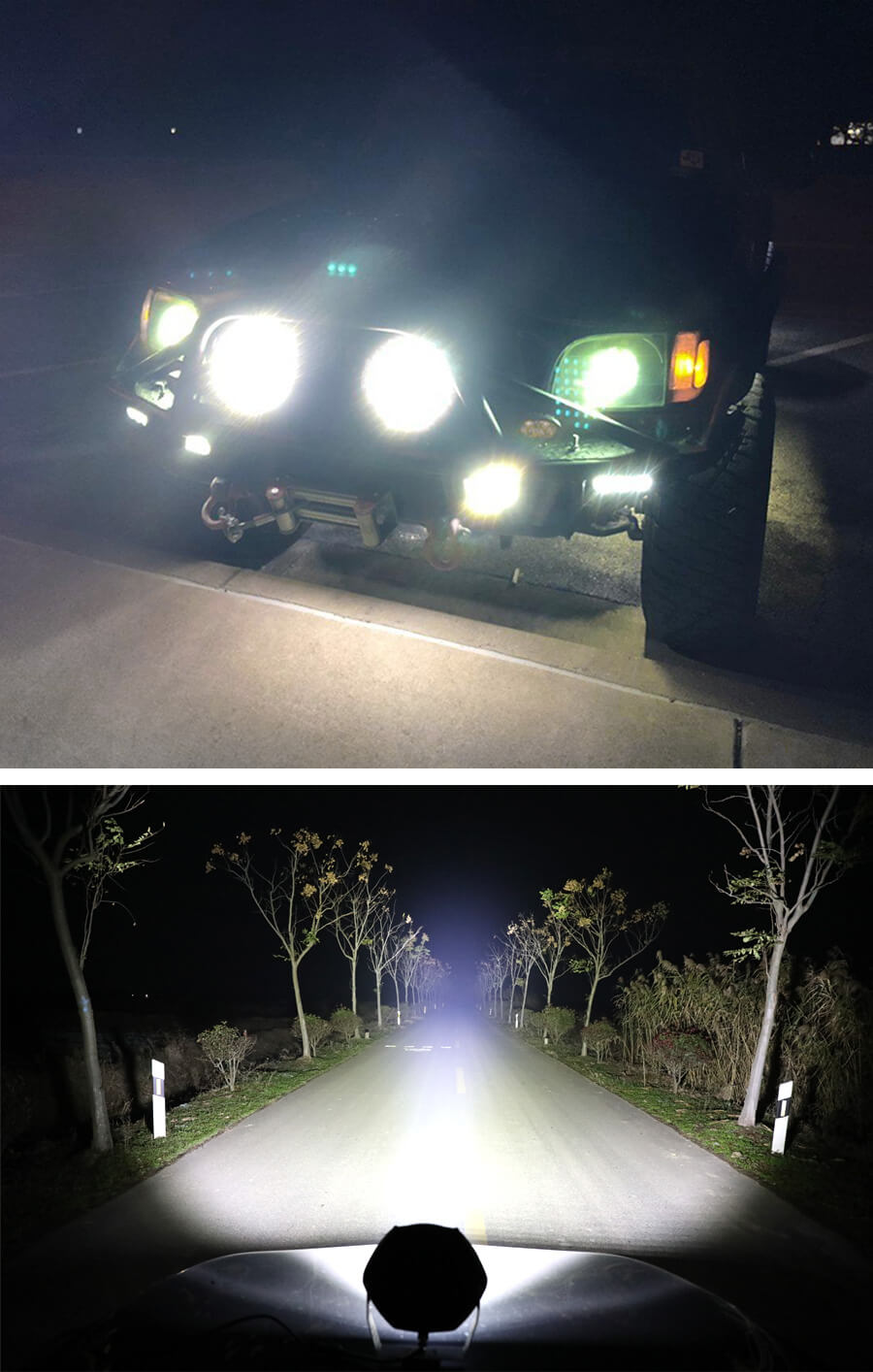 9 pulgadas LED Drivng Light Wholesale JG-908 260W Aplicaci&oacute;n