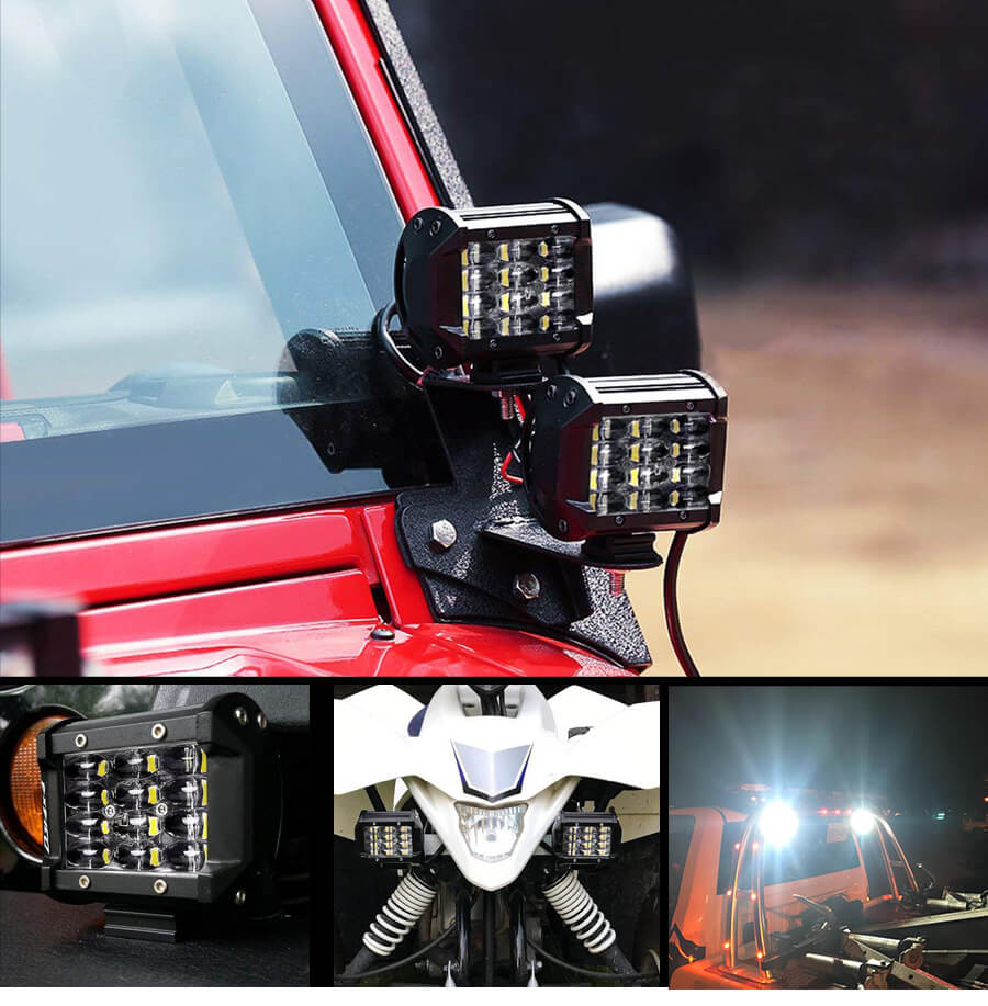Aplicaci&oacute;n de 4 pulgadas Mini Quad Row Light Bar JG-9643H
