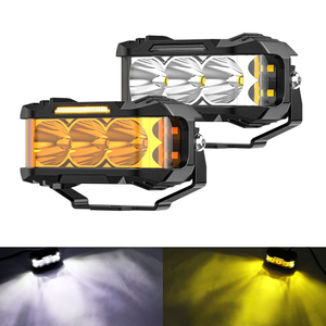 Luces de disparo laterales de 4 pulgadas y 70 W con DRL-925-PRO blanco ámbar