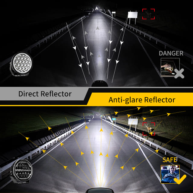 Luz de conducción Vant EL de 9 pulgadas con luz de posición dinámica-901V-CG