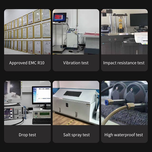 Luces de trabajo para tractores cuadradas con certificación ECE R10 y DRL 3D