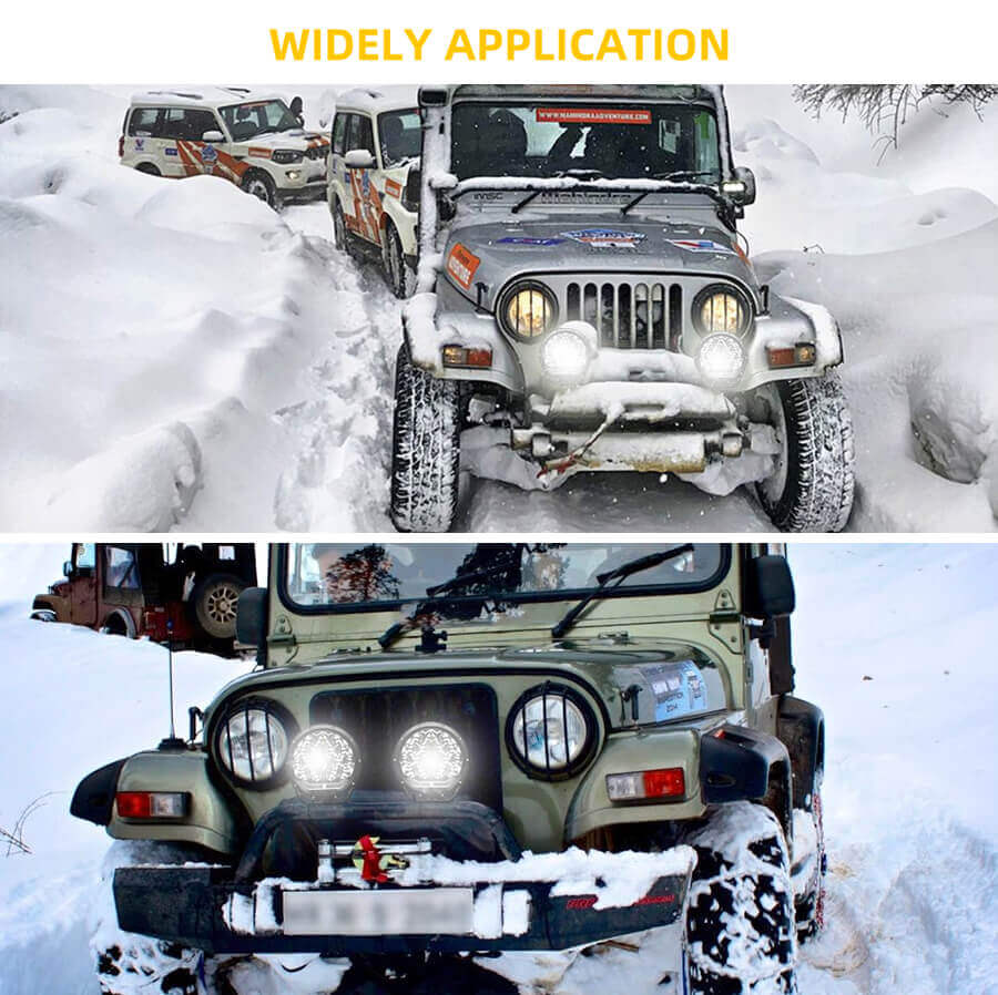 Focos de 7 pulgadas con aplicaci&oacute;n DRL Wholesale JG-D001