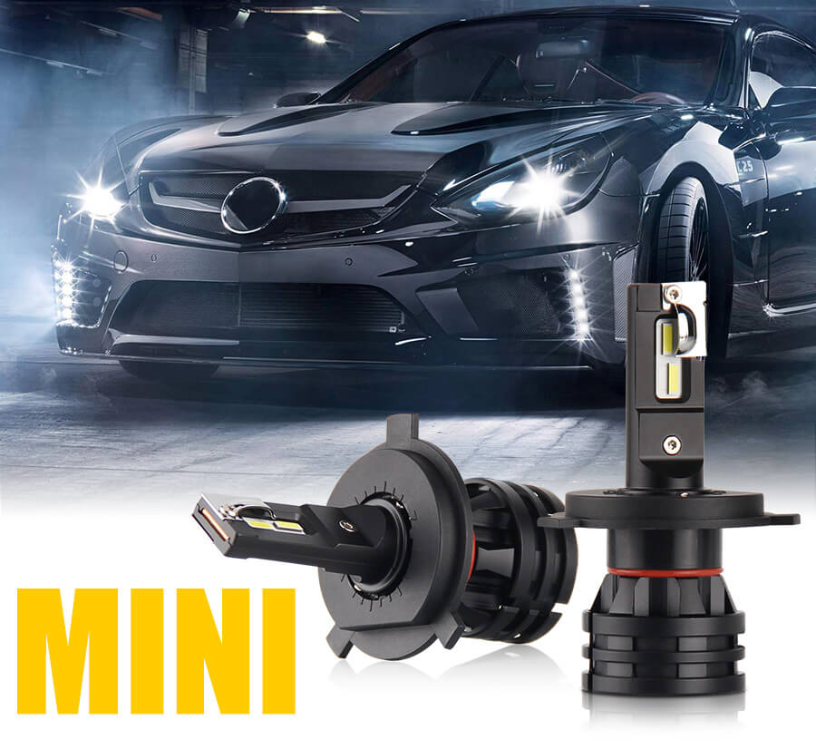 Mini tama&ntilde;o LED Bombillas de faros de coche para camiones JG-M2 Detalles