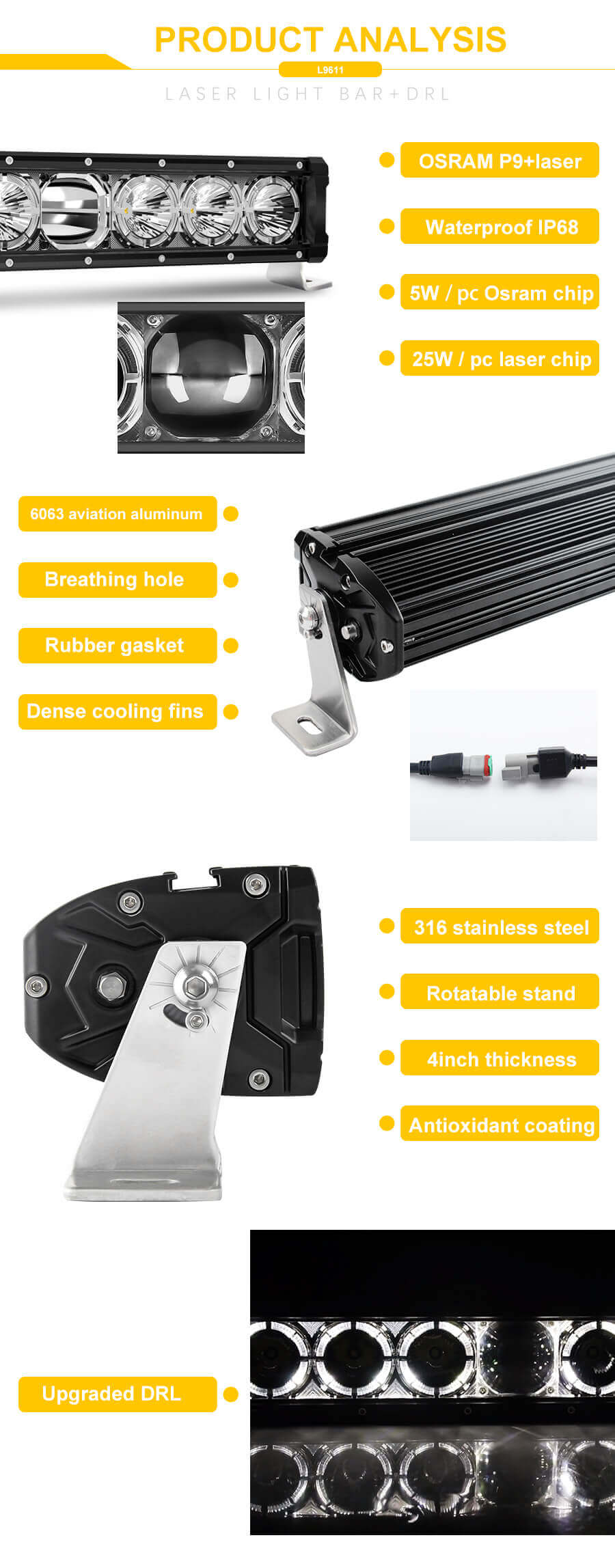 Singer-Super-Power-Laser-Light-Bar-2000-Meter-Irradiaci&oacute;n-Distance-JG-9611-ADVANTACIONES