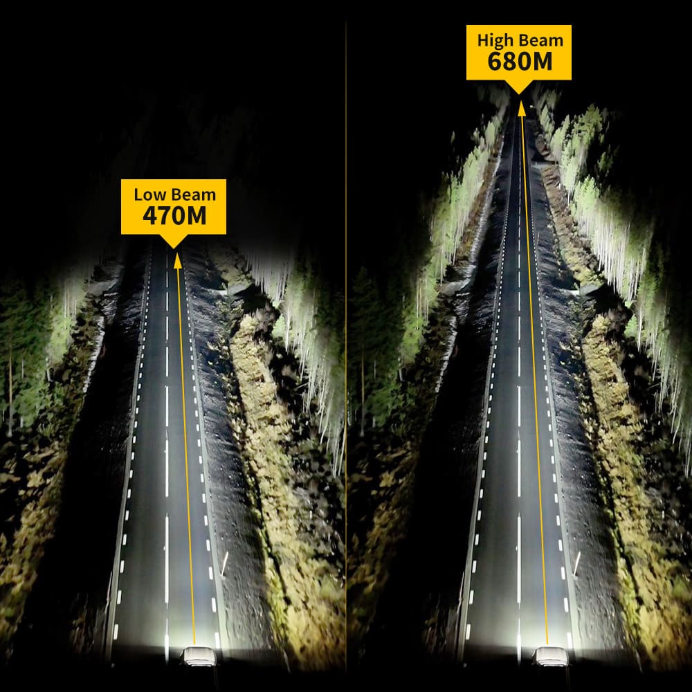 Luz de conducción redonda antideslumbrante de 9 pulgadas con DRL-D091-6 blanco y ámbar