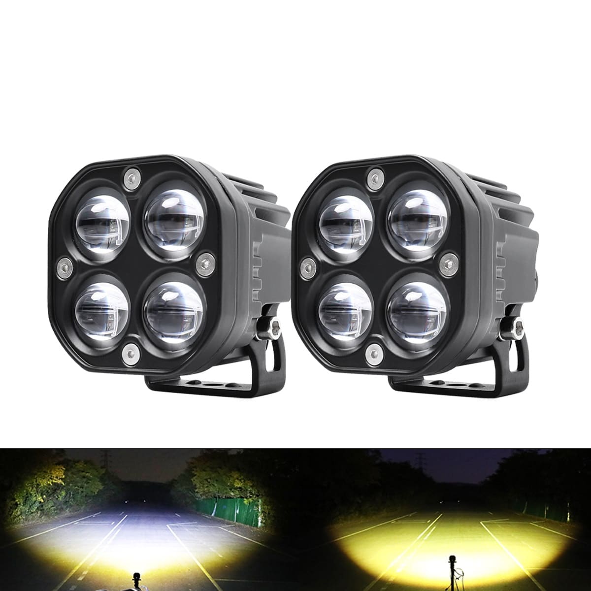 Las vainas de lente de proyector LED de doble color JG-954D