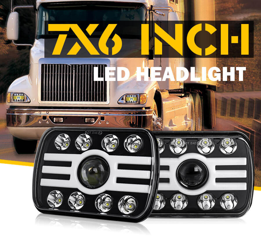 7x6 DUAL COLOR ANGLE Ojos LED Fightlights JG-T002 Detalles