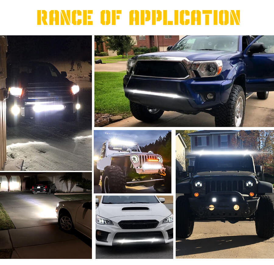 Barra de luz LED delgada LED Slim Wholesale JG-9620Z Aplicaci&oacute;n (1)